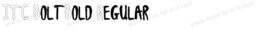ITC Bolt Bold Regular字体转换
